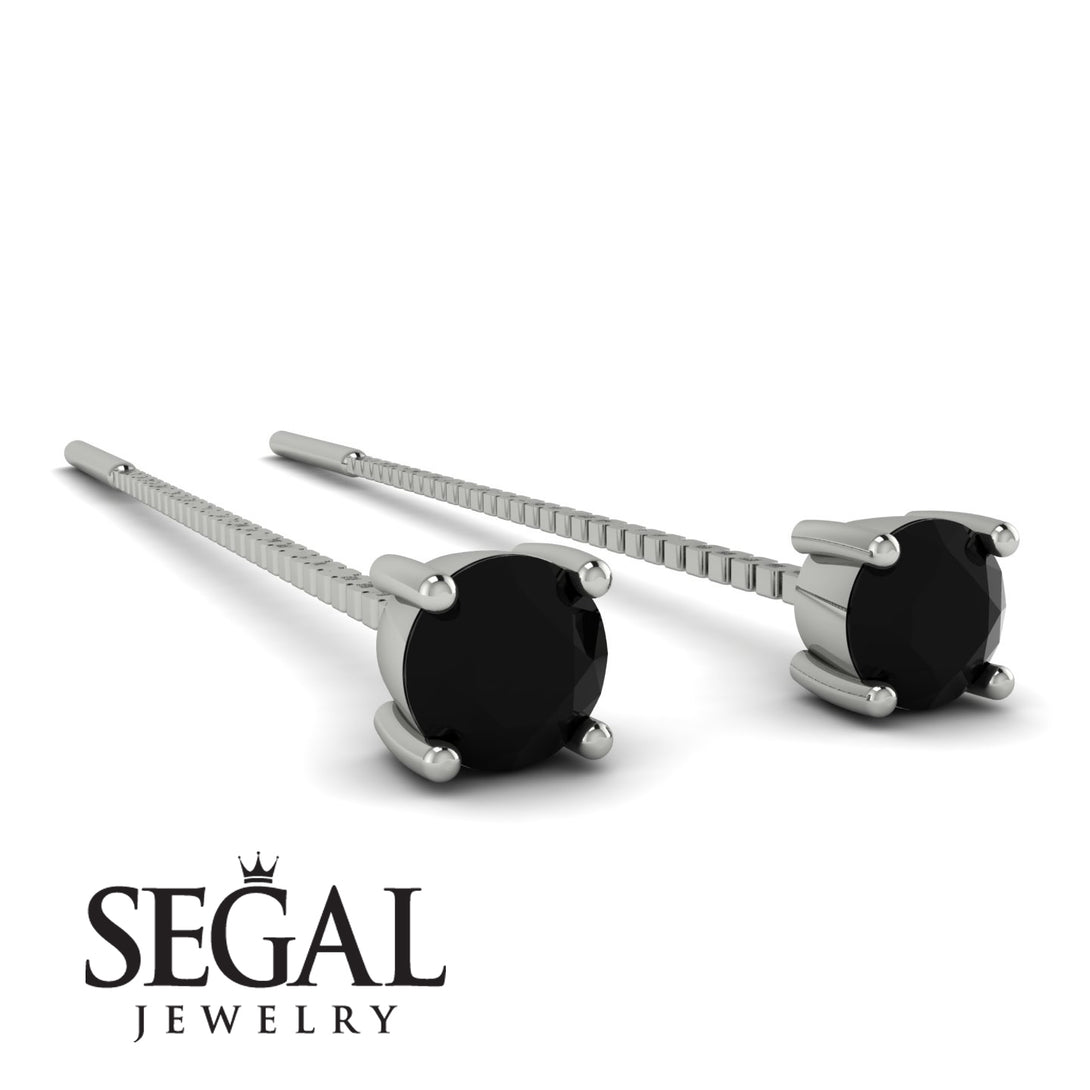 Hanging Black Diamond Earrings - Milani No. 9